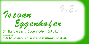 istvan eggenhofer business card